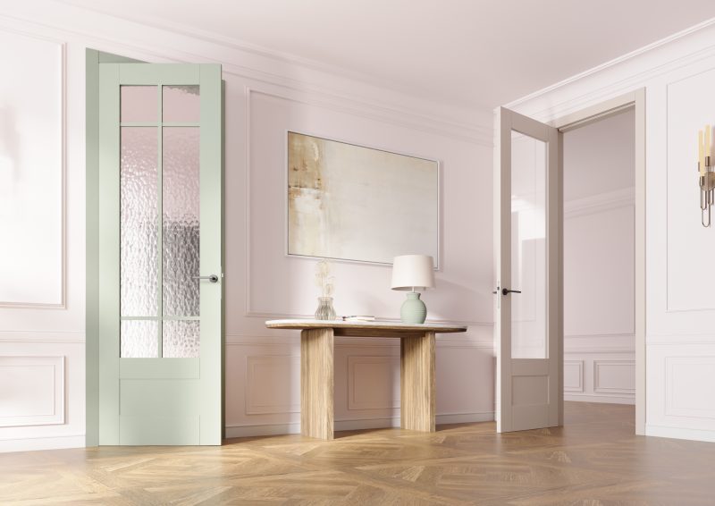 Drzwi LOGGIA ELEGANT 2 i 3 w salonie w stylu retro